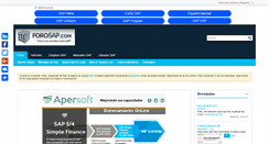 Desktop Screenshot of forosap.com