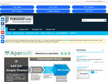 Tablet Screenshot of forosap.com